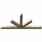 Ekena Millwork Saratoga Rough Sawn Timber Gable Bracket, Douglas Fir, 72"W x 33"H x 4"D x 4"F, 11/12 Pitch GBW072X33X0404SAR00RDF - alternate 2